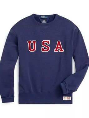 Ralph Lauren Team USA 2024 Summer Olympics Villagewear Pullover Sweatshirt